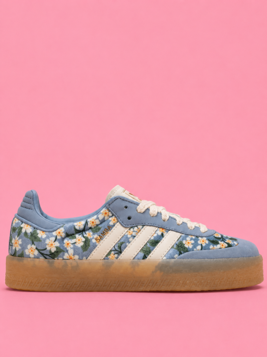 Adidas Sambae- Liberty London Blue floral