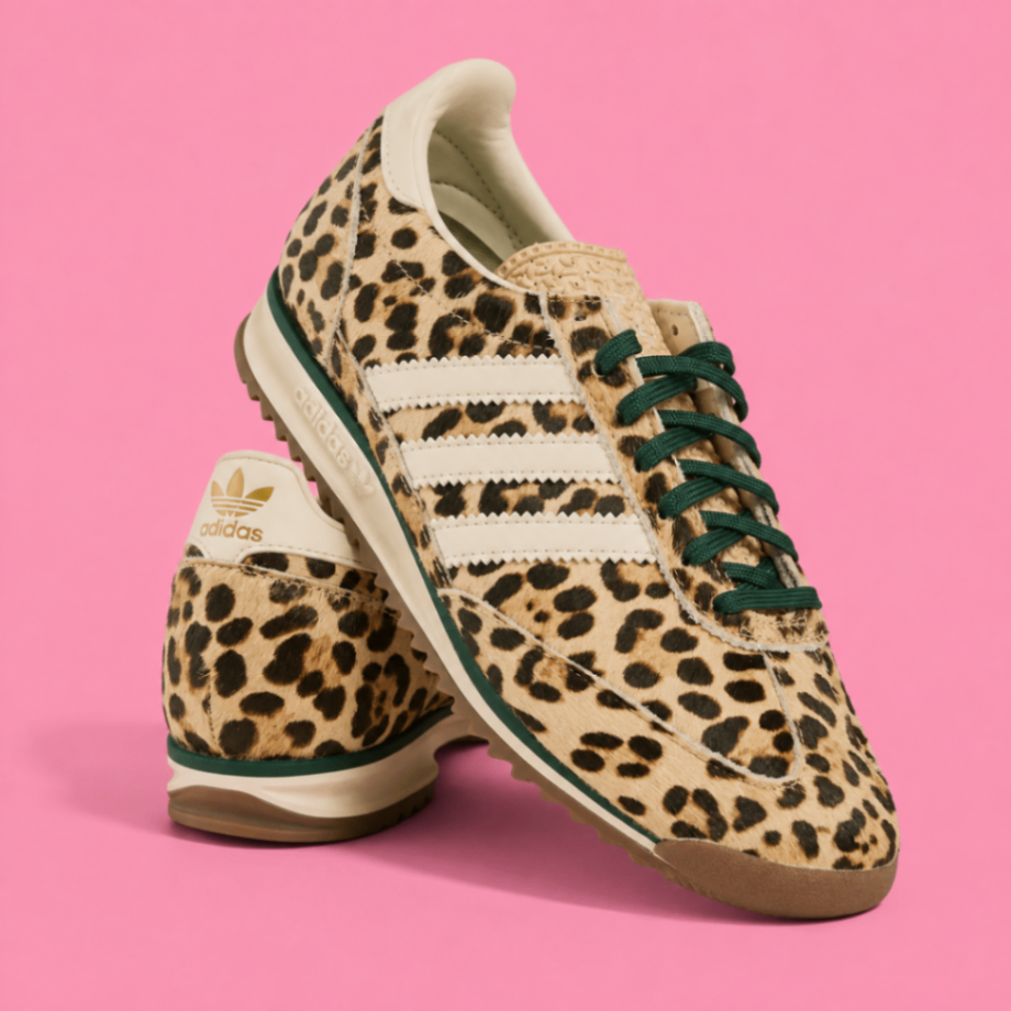 Adidas SL72 - Leopard and green laces