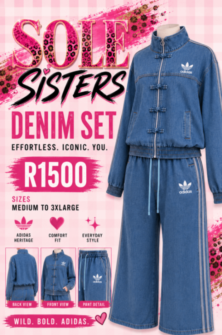 Adidas denim set