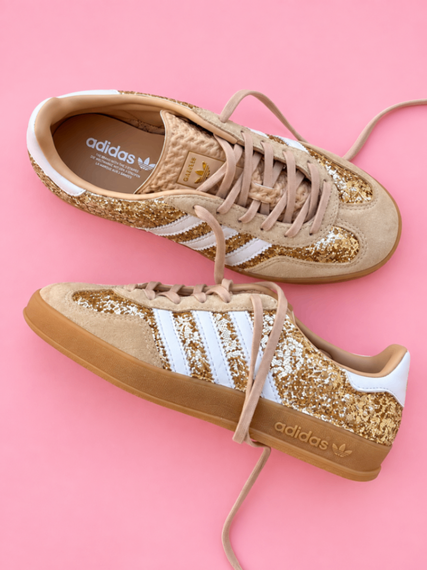 Adidas Gazelle - All glitter (gold)