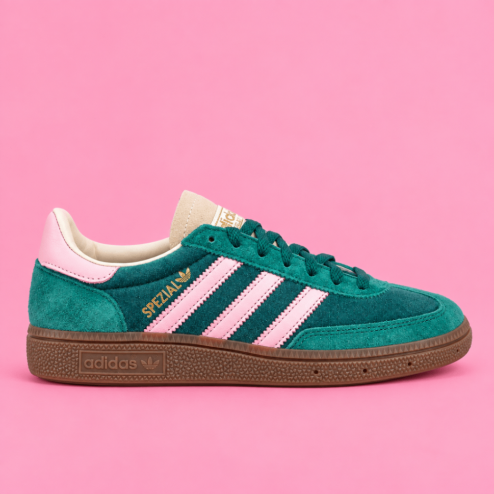 Adidas Handball Spezial - Collegiate Green and pink